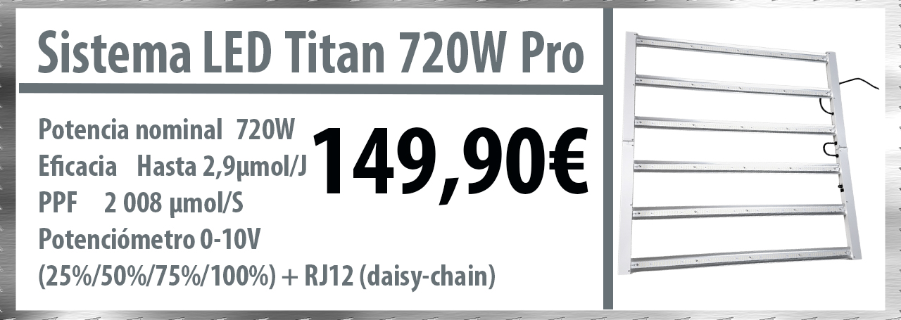 Sistema LED Titan 720 W Pro
